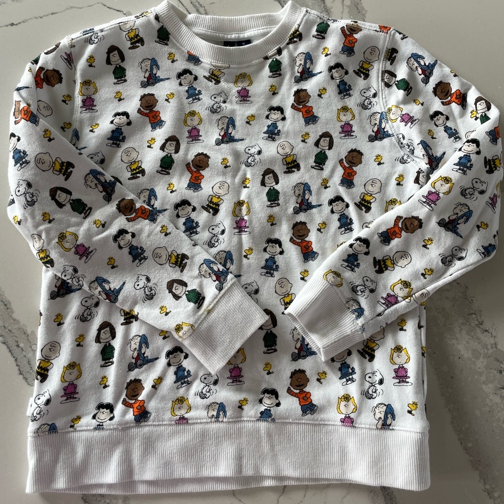 Janie and Jack Peanuts sweatshirt boys size 10